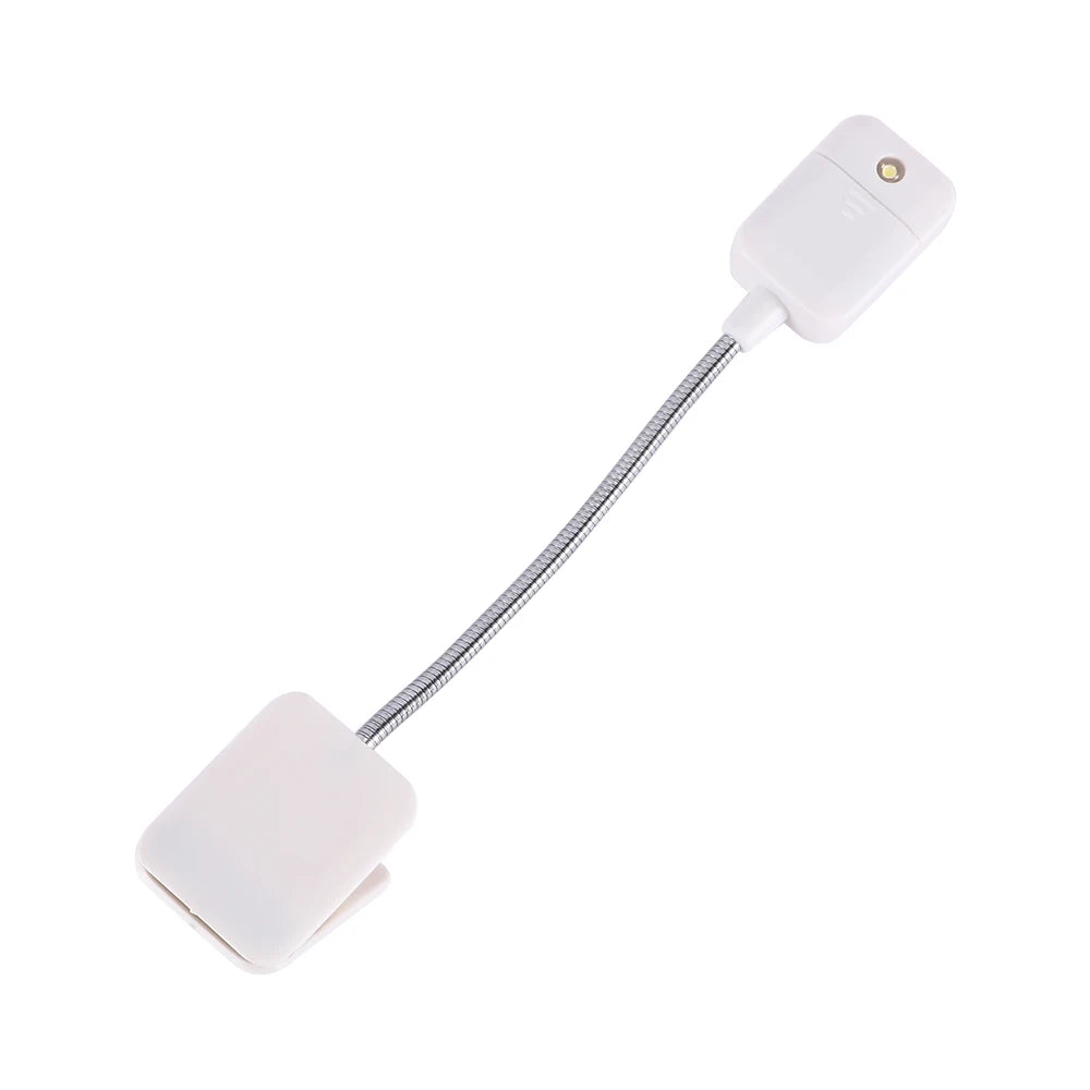Flexible Reading LED Book Light Ebook Book Reader Nightlight Clip-On beside Bed Table Desk Lamp PC Phone Lighting Flashlight
