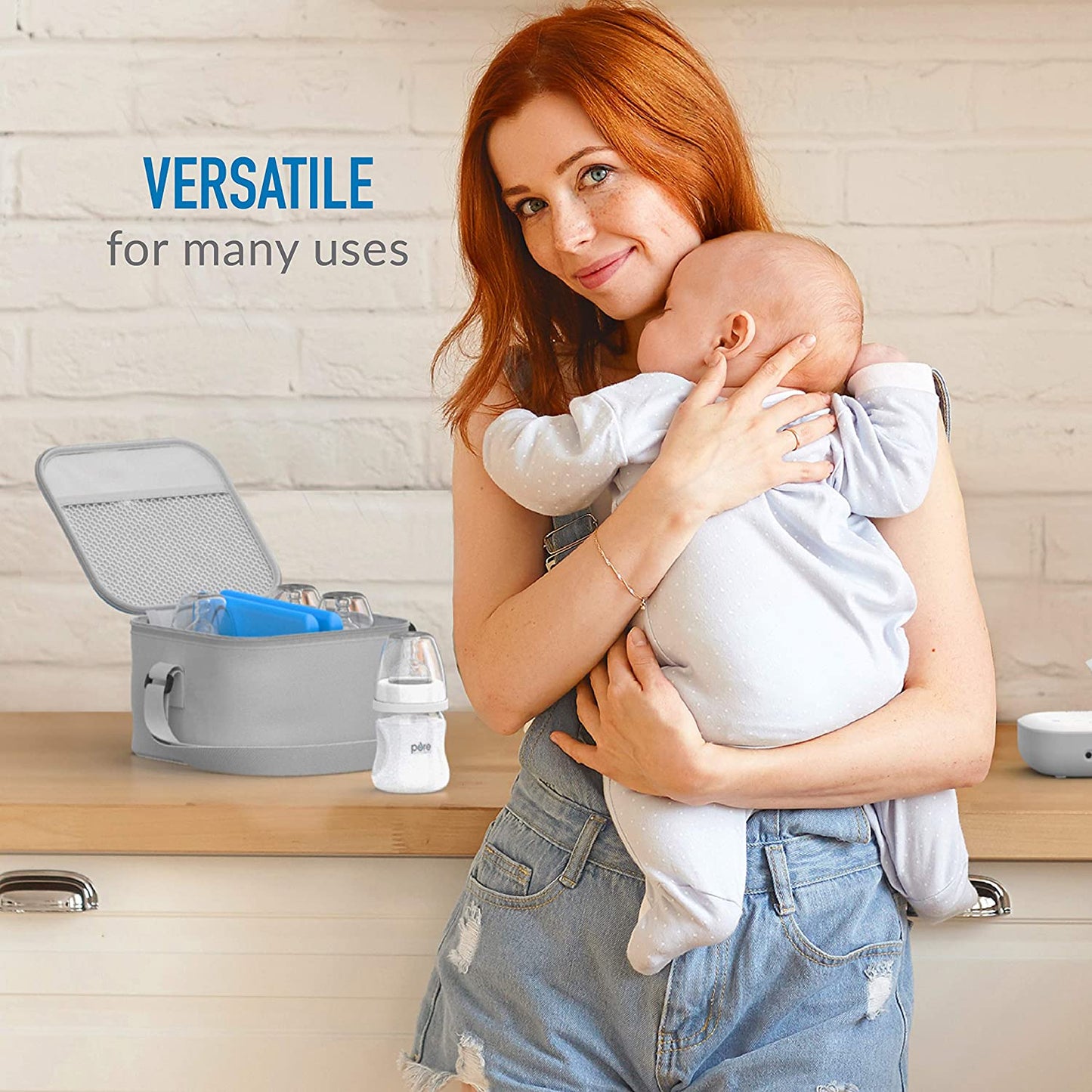 Ice Lunch Chillers - Ultra-Thin Ice Packs Perfect for Everyday Use in Lunch Bags, Lunch Boxes and Coolers - 4 Pack (Blue)