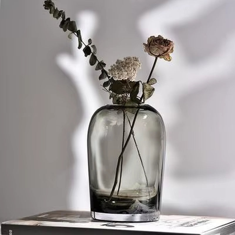 European Style Simple Vase Creative INS Glass Flower Living Room Dining Table Flower Vase Crafts