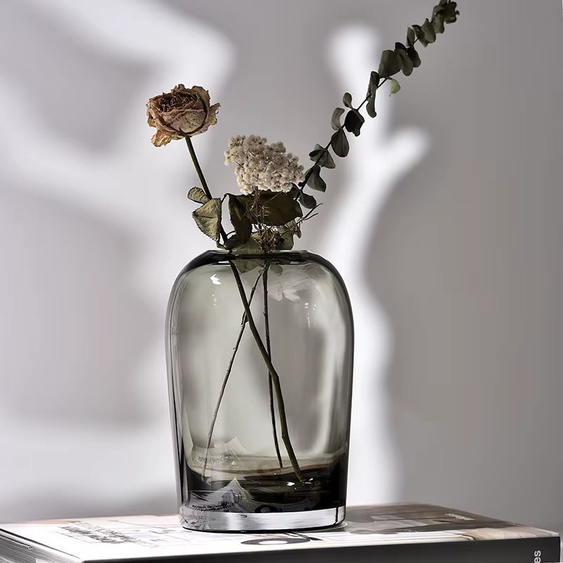 European Style Simple Vase Creative INS Glass Flower Living Room Dining Table Flower Vase Crafts