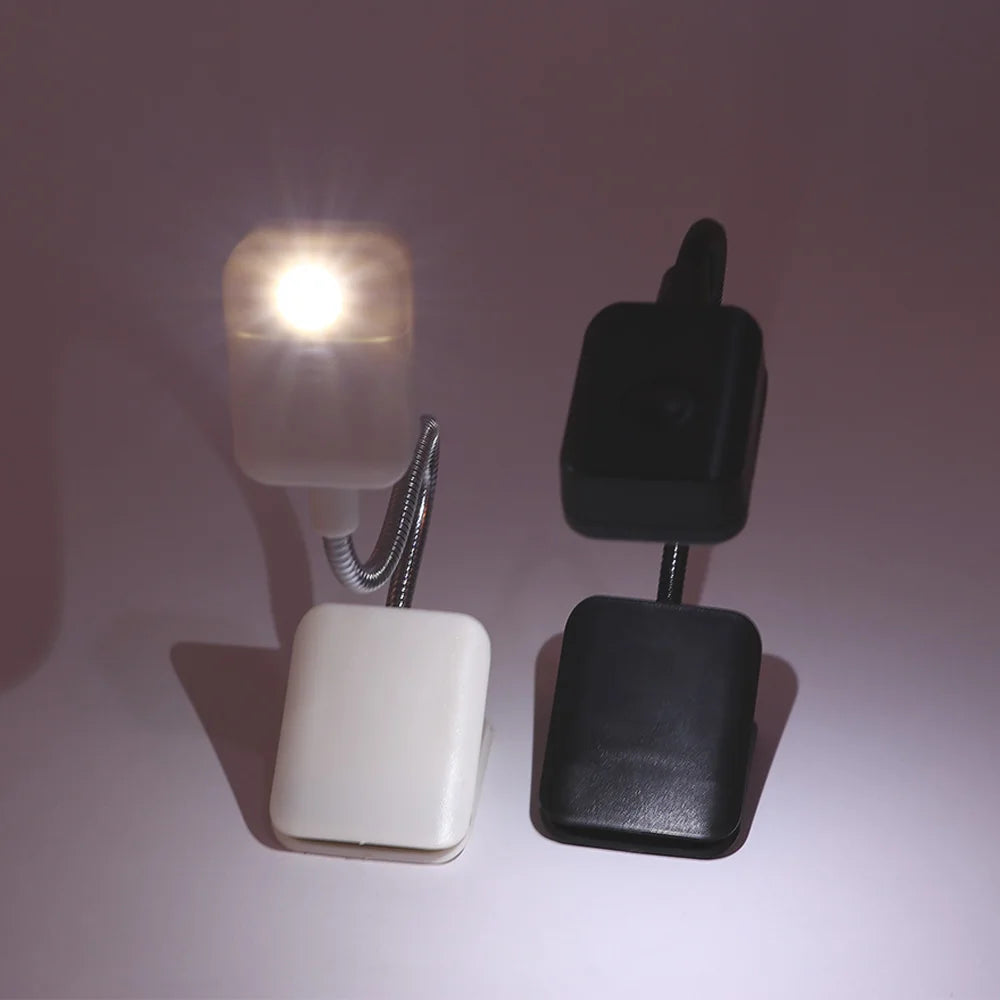 Flexible Reading LED Book Light Ebook Book Reader Nightlight Clip-On beside Bed Table Desk Lamp PC Phone Lighting Flashlight