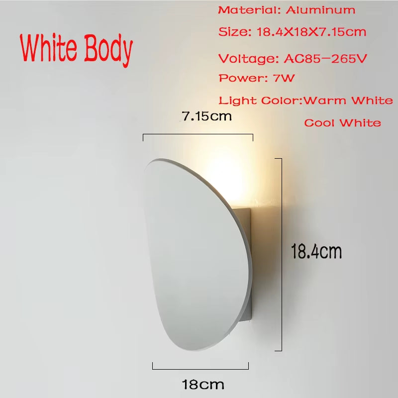 LED Indoor Wall Lamp Aluminum Living Room Decorative Lighting for Home Loft Stair AC85-265V