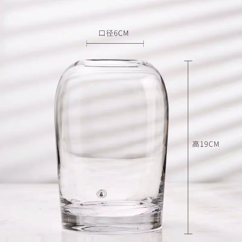 European Style Simple Vase Creative INS Glass Flower Living Room Dining Table Flower Vase Crafts