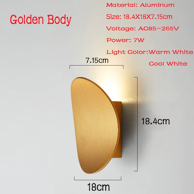 LED Indoor Wall Lamp Aluminum Living Room Decorative Lighting for Home Loft Stair AC85-265V