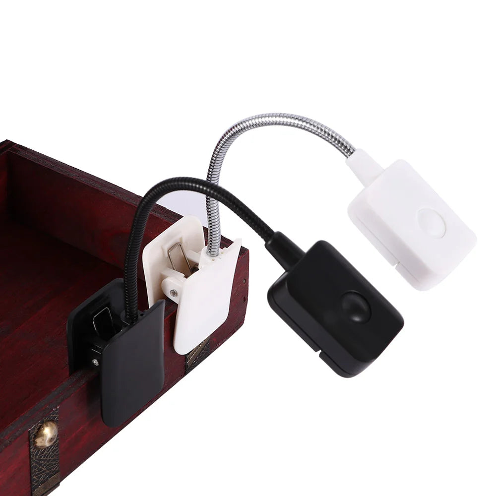 Flexible Reading LED Book Light Ebook Book Reader Nightlight Clip-On beside Bed Table Desk Lamp PC Phone Lighting Flashlight
